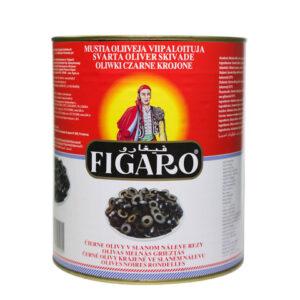 Black Sliced Olives Figaro 3 Kg