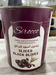 Black Sliced Olives Sirocco 3kg